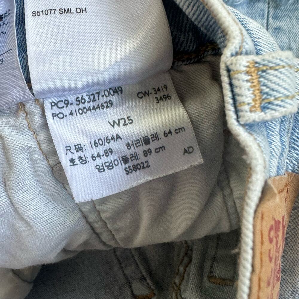 Levi’s 501® HIGH RISE WOMEN'S SHORTS W25 - Picture 9 of 11